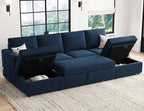Belffin Modular Sectional Sleeper Sofa Bed - Image 3