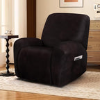 ANARACHON Leather Look Recliner Chair Covers, 4-Pieces Stretch Recliner Cover - Image 6