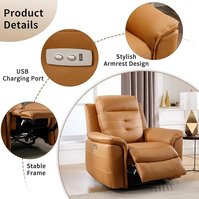 ANJ Power Reclining Loveseat Sofa - Image 4