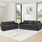 2 Pieces Chenille Sofa Set - Image 7