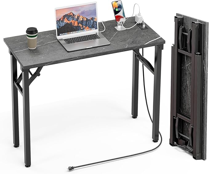 TEMI Small Computer Desk Folding Table by TEMI