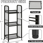 Bookshelf Storage Shelf Bookcase Freestanding Storage Stand - Image 3