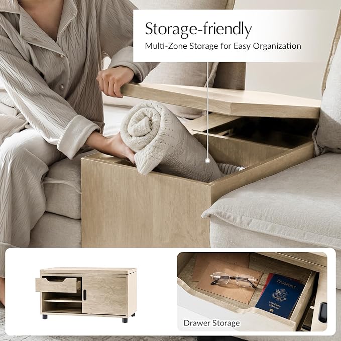 HULALA HOME Sofa Side Table - Image 5