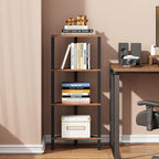 TUTOTAK Corner Shelf, 4-Tier Corner Bookshelf - Image 4