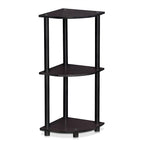 Furinno TURN-N-TUBE Corner Shelf, 3-Tier Corner Bookshelf, Display Storage - Image 3