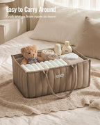 Blissful Diary Baby Diaper Caddy Organizer, Stylish Storage Basket - Image 5
