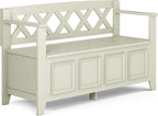 SIMPLIHOME Amherst Entryway Storage Bench by SimpliHome
