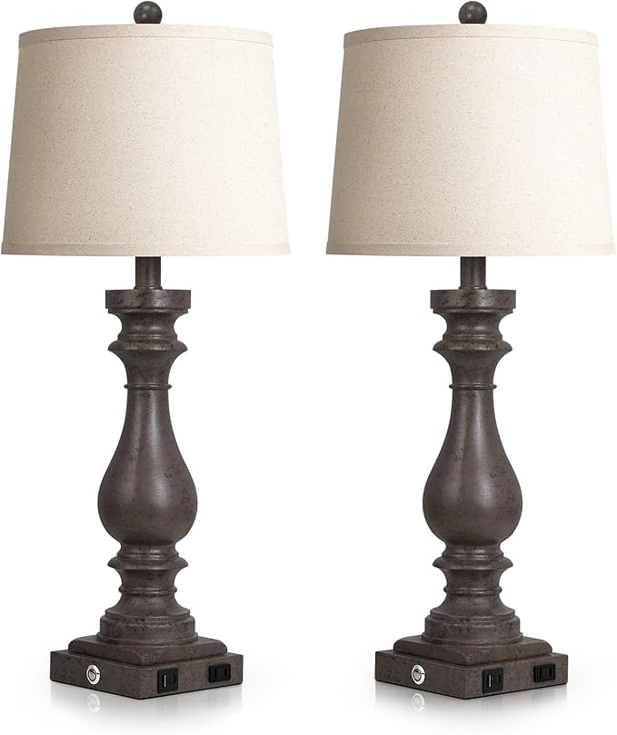 Cinkeda 29" Tall Farmhouse Table Lamp - Image 8