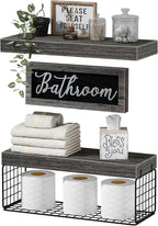 QEEIG ‎Bathroom Shelves Over Toilet by QEEIG
