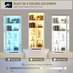 Gurexl Modern Glass Display Cabinet - Image 4