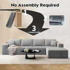 135.4" Cloud Modular Sectional Sofa Couch - Image 3