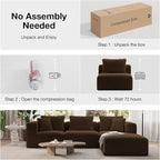Novilla 141" Modular Sectional Sofa, Modern Cloud Sectional Couch - Image 4