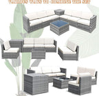 Tangkula 8 Pieces Wicker Patio Furniture Set - Image 8