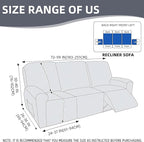 Genina Recliner Sofa Cover Stretch Couch Covers, Sofa Slipcover - Image 5