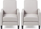 Christopher Knight Home Emmie Fabric Recliner, Light Gray, Dark Brown by ChristopherKnightHome