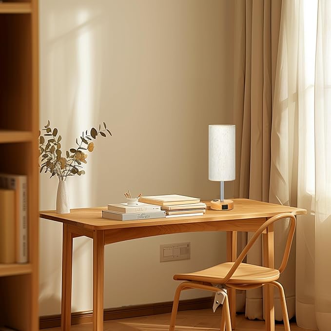 Fenmzee Small Touch Table Lamps Set of 2-3-Way Dimmable, USB A + C Charging - Image 5