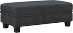 Belffin Fabric Large Ottoman - Image 7