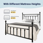 Allewie 14 Inch Queen Size Metal Platform Bed Frame - Image 8