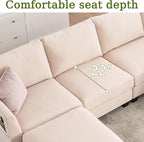 150.4" Large Sectional Couches for Living Room, 8 Seater L Shaped Modular - Image 8