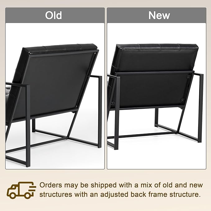 Glitzhome Mid Century Modern Accent Chair, Modern Living Room Chairs - Image 6