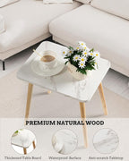 FORAOFUR Small End Table, Side Table Accent Table Living Room Bedroom Balcony - Image 4