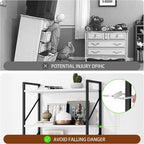 Shintenchi 5 Tiers Bookshelf, Classically Tall Bookcase Shelf, Industrial Book - Image 7