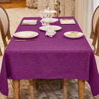 BALCONY & FALCON Rectangle Tablecloth Washable Wrinkle Resistant and Water by BALCONYFALCON