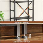 SUPERJARE Triple Bookshelf, Bookcase - Image 7