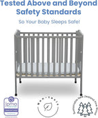 Delta Children Folding Portable Mini Baby Crib - Image 4