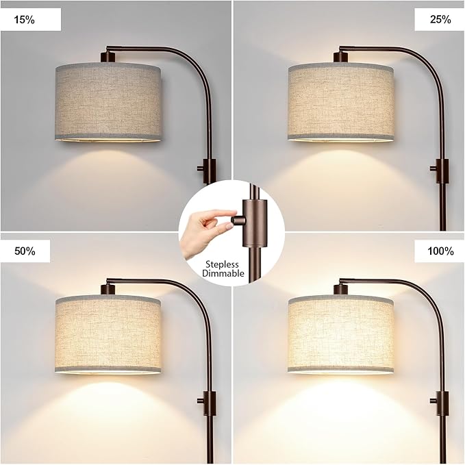 Nintiue Upgraded Modern Arc Dimmable Tall Standing Floor Lamp - Image 3