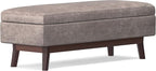 SIMPLIHOME Owen Rectangular Storage Ottoman - Image 7