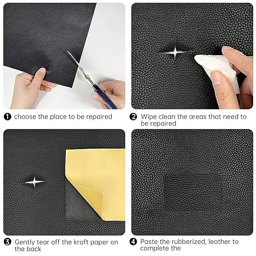 Leather Repair Patch Kit Yellow 4 x 60 inch Leather Repair Tape Self Adhesive - Image 3
