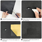Leather Repair Patch Tape Kit Black 4 x 60 inch Self Adhesive Leather Repair - Image 4