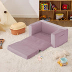 Kids Couch, 2-in-1 Toddler Chair Comfy 1-3 Years, Convertible Kids Chair - Image 7