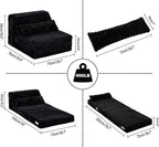 Tiita Folding Sofa Bed Single Size, Convertible Sleeper Chair Mattress - Image 2