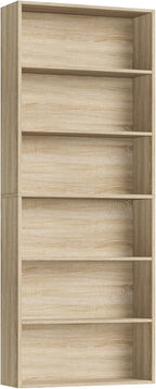 FOTOSOK 6-Tier Open Bookcase and Bookshelf, Freestanding Display Storage - Image 8
