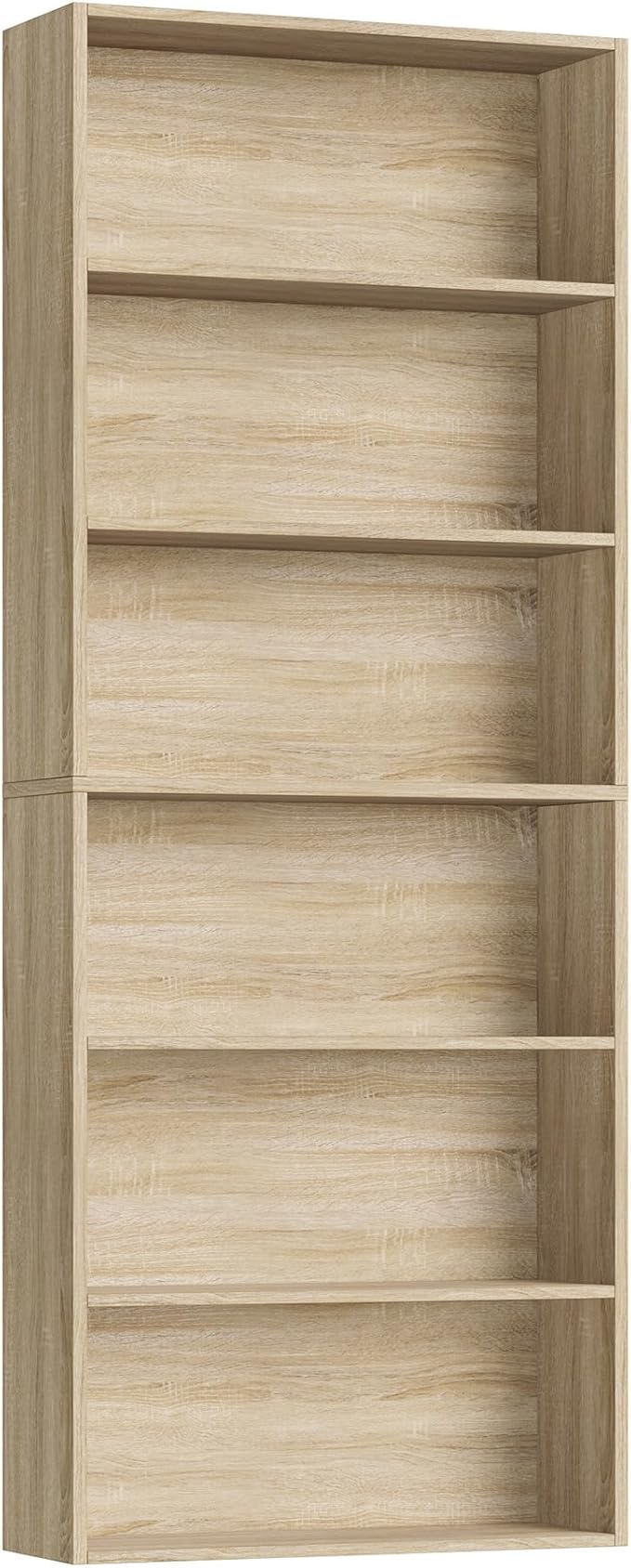 FOTOSOK 6-Tier Open Bookcase and Bookshelf, Freestanding Display Storage - Image 8