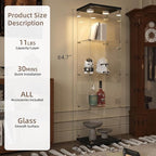 Beauty4U Glass Display Cabinet - Image 4
