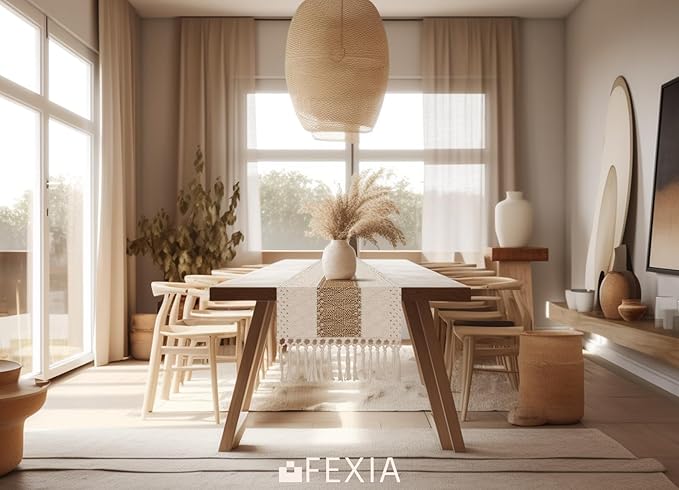 FEXIA Boho Table Runner for Summer Home Coffee Decor - Image 7