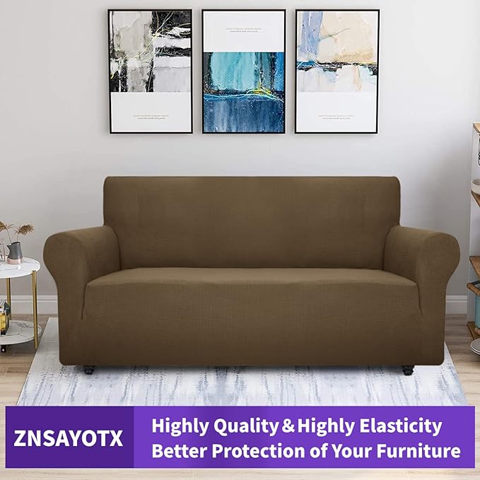 ZNSAYOTX Super Stretch Couch Cover Universal Sofa Covers - Image 5