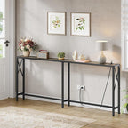 Gewudraw 70" Sofa Tables Narrow Long, Behind Couch Table - Image 2