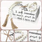 Pinkunn 4 Pcs Wooden Book Stack Decor - Image 4