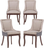 Modern Dining Chairs Set of 4, High Back Dining Chairs Side Chairs by MZDOO