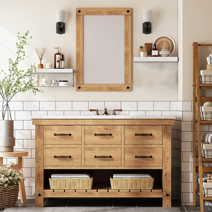 QEEIG White Bathroom Shelves Over Toilet - Image 6