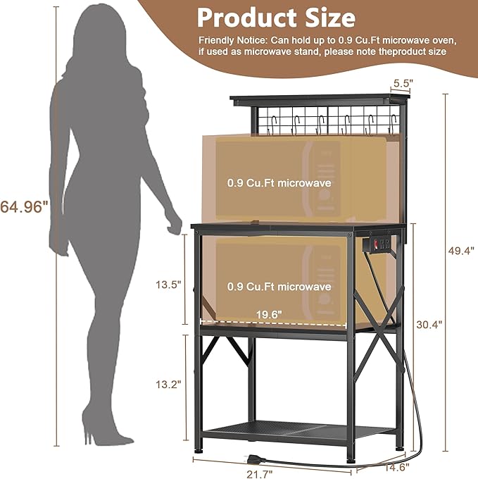 Furologee Kitchen Bakers Rack - Image 3