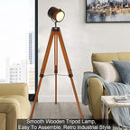 DEC LUCE DECOLUCE LIGHTING Vintage Industrial Tripod Floor Lamp - Image 2