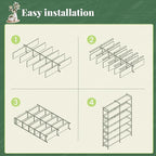 Huuger 6 Tier Bookshelf, Display Bookshelf - Image 9