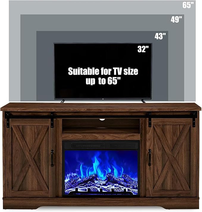 AMERLIFE 59" Fireplace TV Stand - Image 3