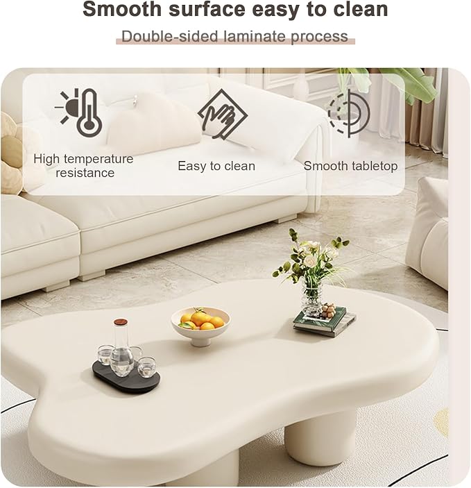 Minimalist Coffee Table, Eco-Friendly Board - Image 4