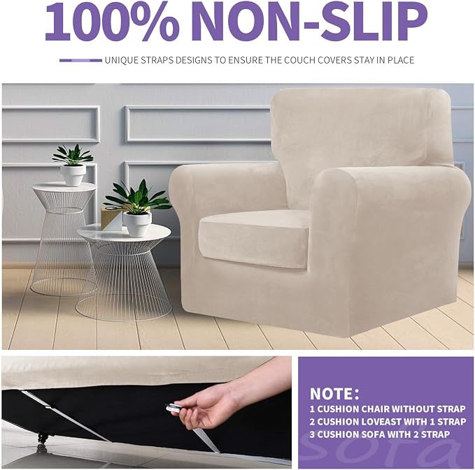 ZNSAYOTX Luxury Velvet Chair Slipcovers - Image 5